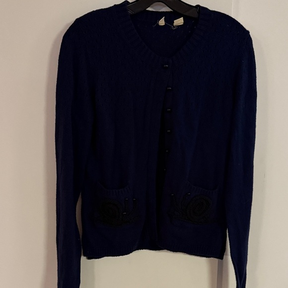 Moth Sweaters - Moth Midnight Blue Cardigan